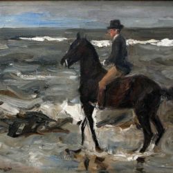 Le Cavalier sur la plage
